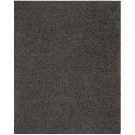 Safavieh Athens Shag Power Loomed Medium Rectangle Rug- Dark Grey- 5 ft. 1 in. x 7 ft. 6 in. SGA119C-5